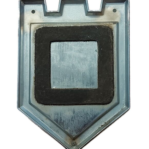 Ford Thunderbird Stylized Phoenix Eagle Emblem red Badge 1950's cast chrome - Picture 2 of 3